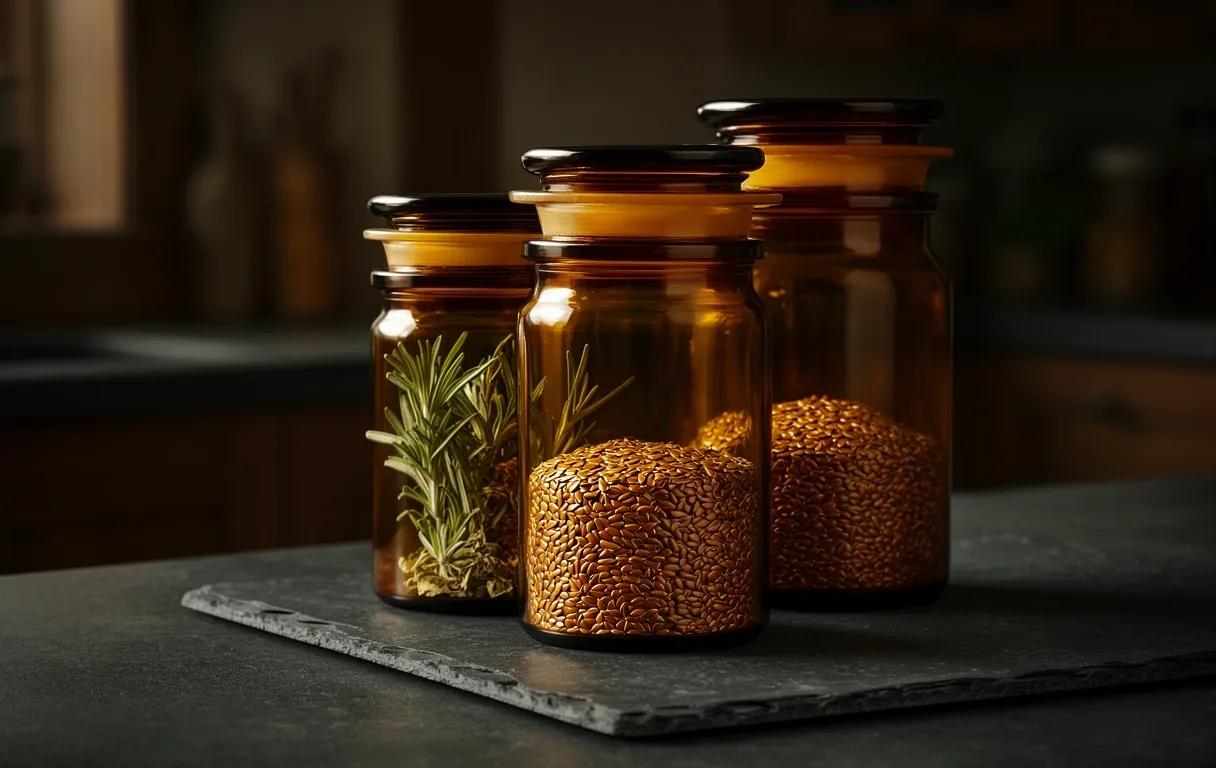 Apothecary style herb storage
